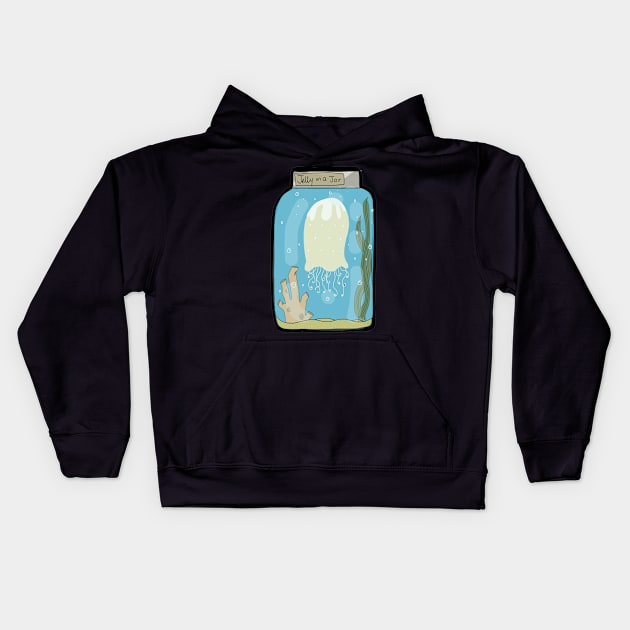 jelly in a jar Kids Hoodie by Alishia